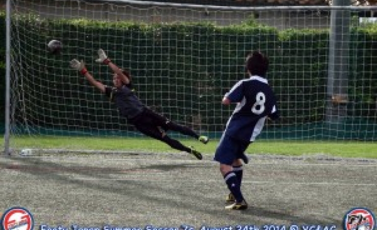 Goal. One of the many penalties that YC&AC scored throughout the knockout rounds.