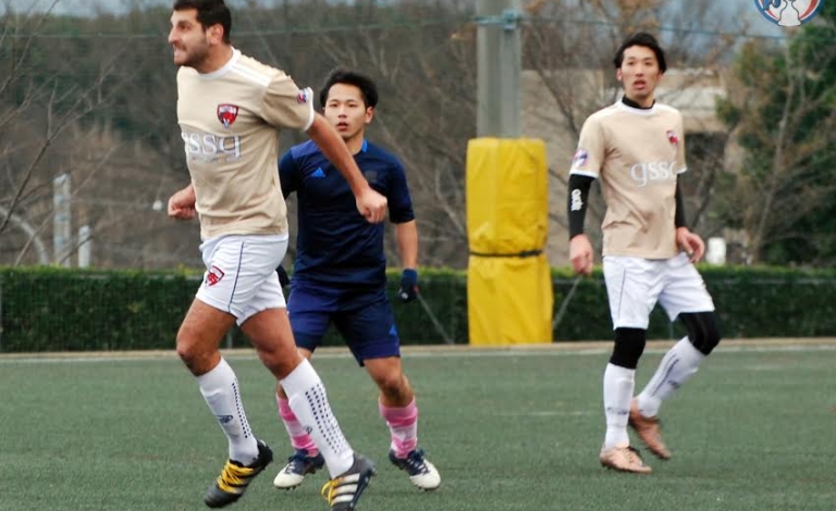 Andre in action against Panthers FC